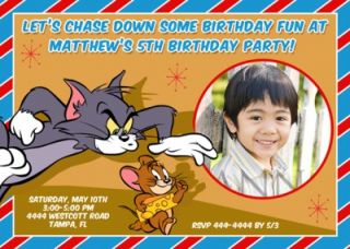 tom jerry birthday invitations tom jerry party hats tom jerry chase