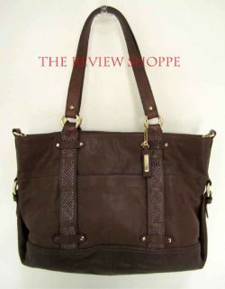 Cole Haan Camden Devin Tote Convertible Bag Purse Chestnut Brown NWT $