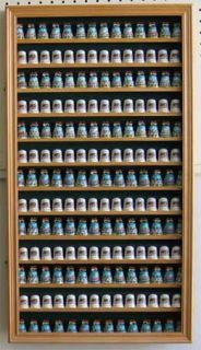 182 Thimble Display Case Cabinet with Glass Door Wood