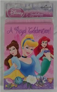 Disney Princess Party Set (Tablecloth & Invitations) **Brand New