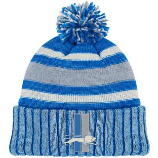 Detroit Lions Throwback Knit Hat Vintage Cuffed Pom Knit