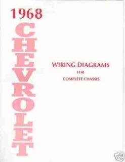 COMPLETE 1968 CHEVROLET WIRING DIAGRAMS FOR COMPLETE CHASSIS