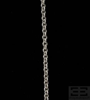 Judith Ripka Sterling Silver & Diamond Circle Pendant Necklace
