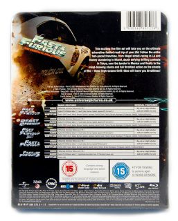 Fast and Furious 1 5 Blu Ray Boxset Complete Collection Region Free