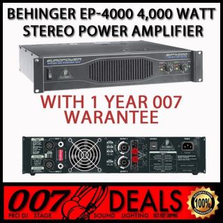  EP4000 w 1 Year Warranty 4000W DJ Power Amplifier Amp EP 4000