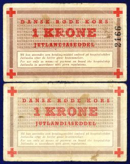 Denmark Danish Red Cross 1 Krone Korea War 1953 Hopsital SHIP
