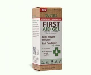 Tecnu First Aid Gel helps prevent infection fast pain relief with