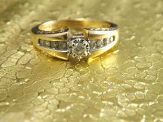 14k Gold Keepsake Diamond Bridal Engagement Ring