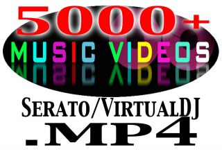 DJ Music Video Collection Hip Hop/Top40/Dance 5700+ MP4 Serato VJ