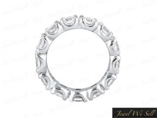  Gold Round Diamond Eternity Band Ring Prong Setting H SI2 Ladies