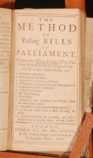 1670 85 Parliament Proceedings Bills Scobel Doddridge