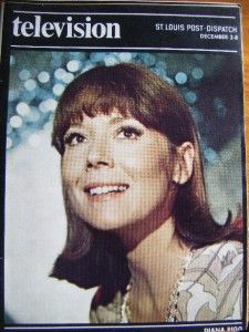 Television TV Guide Magazine Diana Rigg 1973 St Louis Post Dispatch