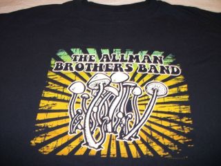  Brothers Band Magic Mushrooms Shirt Size XL Dickey Betts Licensed Rare