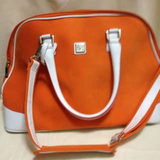Diane Von Furstenberg Travel Bag Orange Large Pre Owned