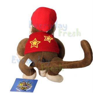 New Nintendo Super Mario Bros 7 Diddy Kong Plush Figure Doll Toy