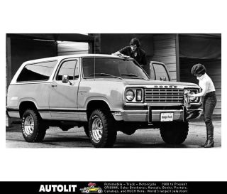 1978 Dodge Ramcharger Truck Factory Photo