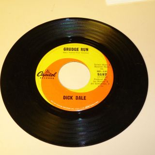 Surf Instrumental 45rpm Record Dick Dale Capitol 5187