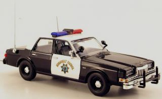Wonderful Police modelcar Dodge Diplomat 1985 California Highway