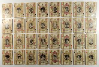 1908 Theater Actors Actresses Playing Cards Broadway Silent Film RARE