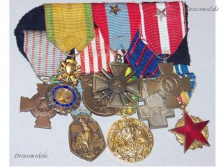  Medals Set Decorations WW2 Indochina War 1940 1954 Dien Bien Phu