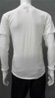  White Cotton Graphic T Shirt Tee Long Sleeve Logo Designer Sale