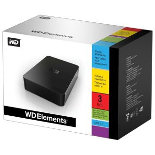 Western Digital Elements Desktop 3TB USB 2 0 7200 RPM Brand New with