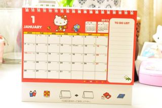 2013 Sanrio Hello Kitty Desk Calendar Plan 18.8 x 13.5 cm / 7.4 x 5.3