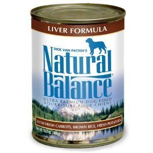 Natural Balance Dog Food Can Liver Flavor 13 oz Size
