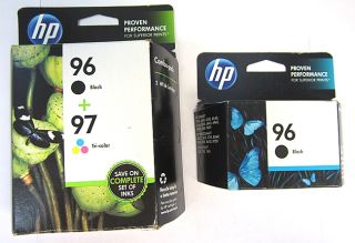 HP Combo Pack 2 96 Blacks and 97 Tri Color Office Jet Ink Cartridges