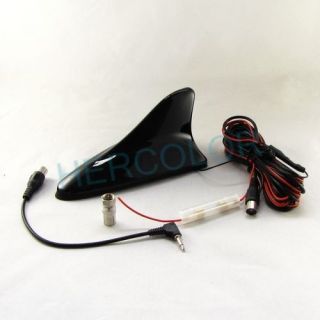 Car Digital TV Antenna Amplifier + Booster Black Shark