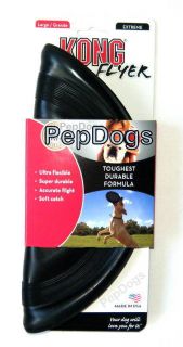  Black Large 10 inches Rubber Soft Frisbee Disc Dog Fetch Toy