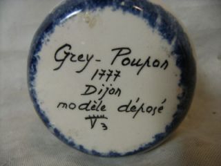 Grey Poupon 1777 Dijon Modele Depose 2 75 Mustard Crock or Tub w