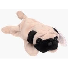 Beanie Babies Pugsley The Pug Dog by Ty Inc One Dozen Retired New in