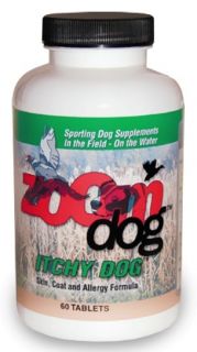 zoom dog itchy dog skin coat allergy formula 60 tabs itchy dog skin