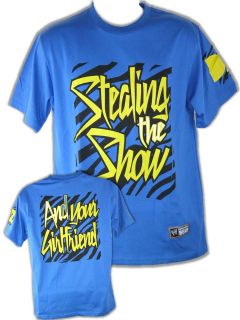 Dolph Ziggler Stealing The Show and Your Girlfriend WWE Blue T Shirt