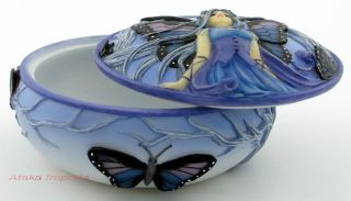 Blue Diadem Fairy Jewelry Trinket Box Meredith Dillman