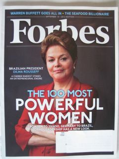  Magazine September 2012 Brazils DILMA ROUSSEFF 100 MOST POWERFUL WOMEN