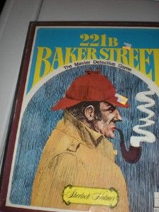 221 B Baker Street Master Detective Board Game 1977 Use