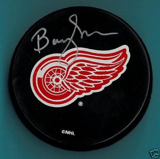 Barry Smith Autographed Detroit Red Wings Puck