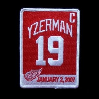 NHL DETROIT RED WINGS STEVE YZERMAN RETIREMENT PATCH 19