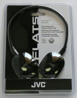 JVC HAS160B FLATS Lightweight Headband Headphones (Black)