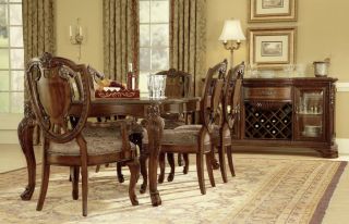 Old World Traditional Formal Dining Room Furniture Collection 7 Piece