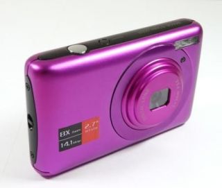 New Purple 2 7 TFT 14 1MP Digital Camera DV Anti Shake
