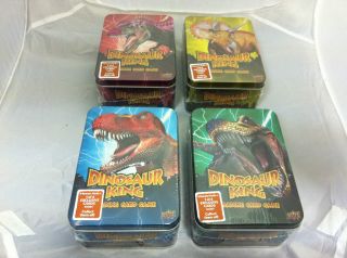 Dinosaur King Trading Card Game RARE Collector Tin Various Colours