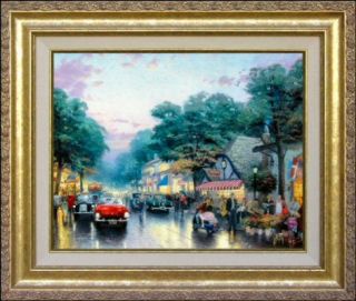 Carmel Dolores Street and The Tuck Box Tea Room Retired Classic 16x20