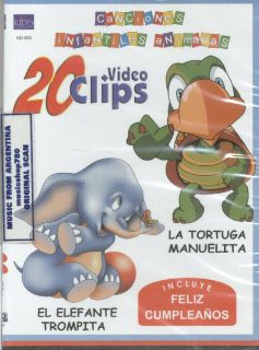  ANIMADAS – 20 VIDEO CLIPS. FACTORY SEALED DVD. IN SPANISH