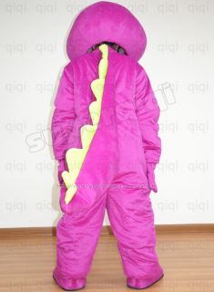 Barney Dragon Dinosaur Mascot Costume Adult Size Outfit