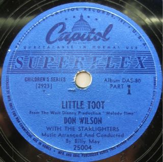 Don Wilson Starlighters Capitol Childrens 25004 1950S