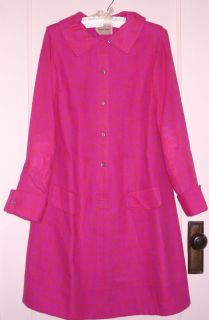Vintage 1969 Designer Donald Davies A Line Dress 100 Wool