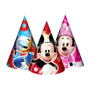  Mickey Mouse Donald Duck Birthday Party Supplies 6X Cone Hats